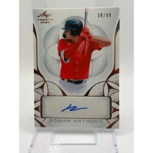 2024 Leaf Trinity Bronze Roman Anthony Bronze Auto 39/99 SP Boston Red Sox